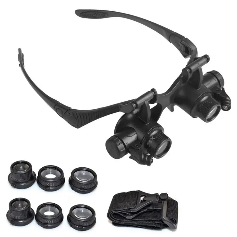 Electronics Repair Glasses - Yeni kafa bandı LED ışık gözlük