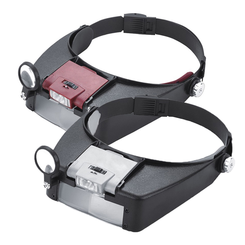Electronics Repair Glasses - 10X kafa bandı büyüteçli LED gözlük
