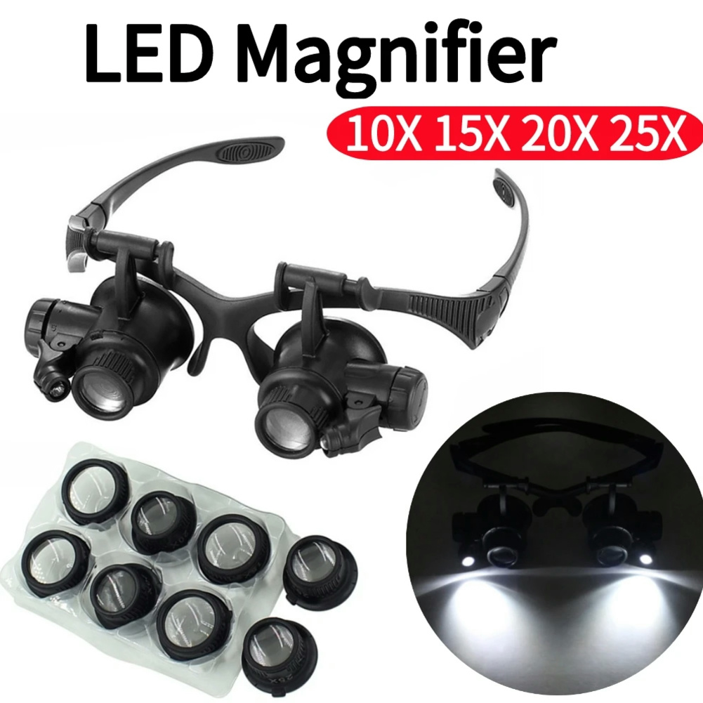 10X/15X/20X/25X LED Büyüteç Gö - Electronics Repair Glasses incelemesi ve fiyatı