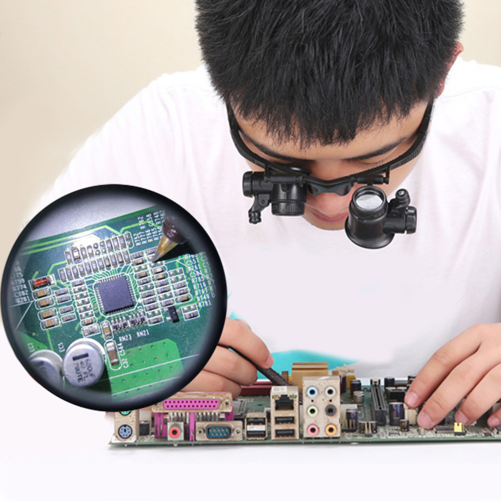 10X/15X/20X/25X LED Büyüteç Gö - Electronics Repair Glasses incelemesi ve fiyatı