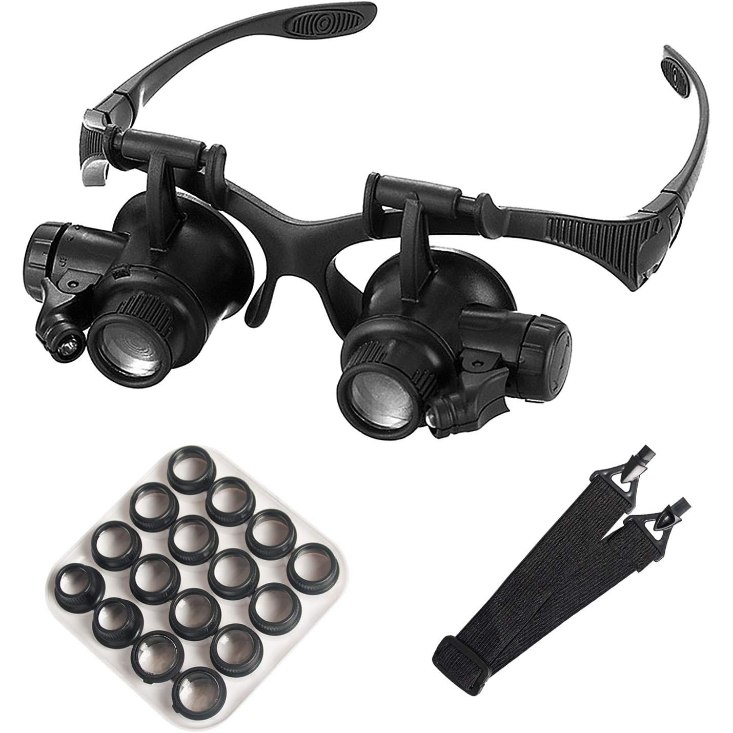 Kafaya Monte Büyüteç LED Işık  - Electronics Repair Glasses incelemesi ve fiyatı
