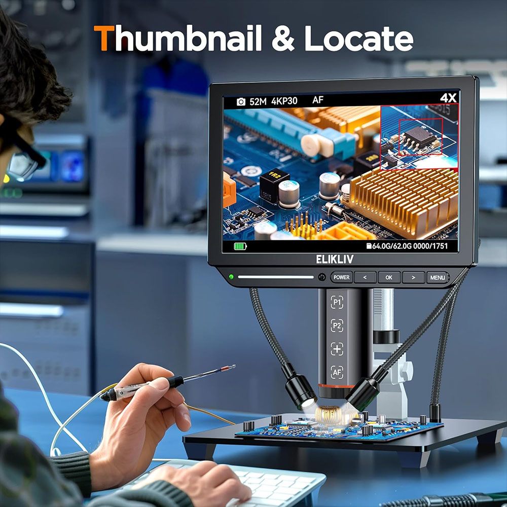 Elikliv EM4K-AF Otomatik Odakl - Electronics Repair Microscope incelemesi ve fiyatı