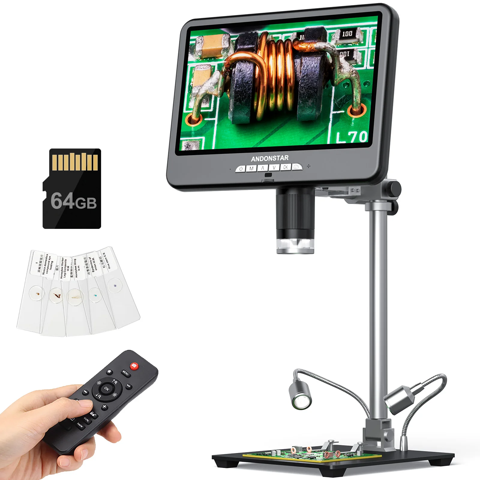 Andonstar AD210S-Pro 4K 60FPS  - Electronics Repair Microscope incelemesi ve fiyatı