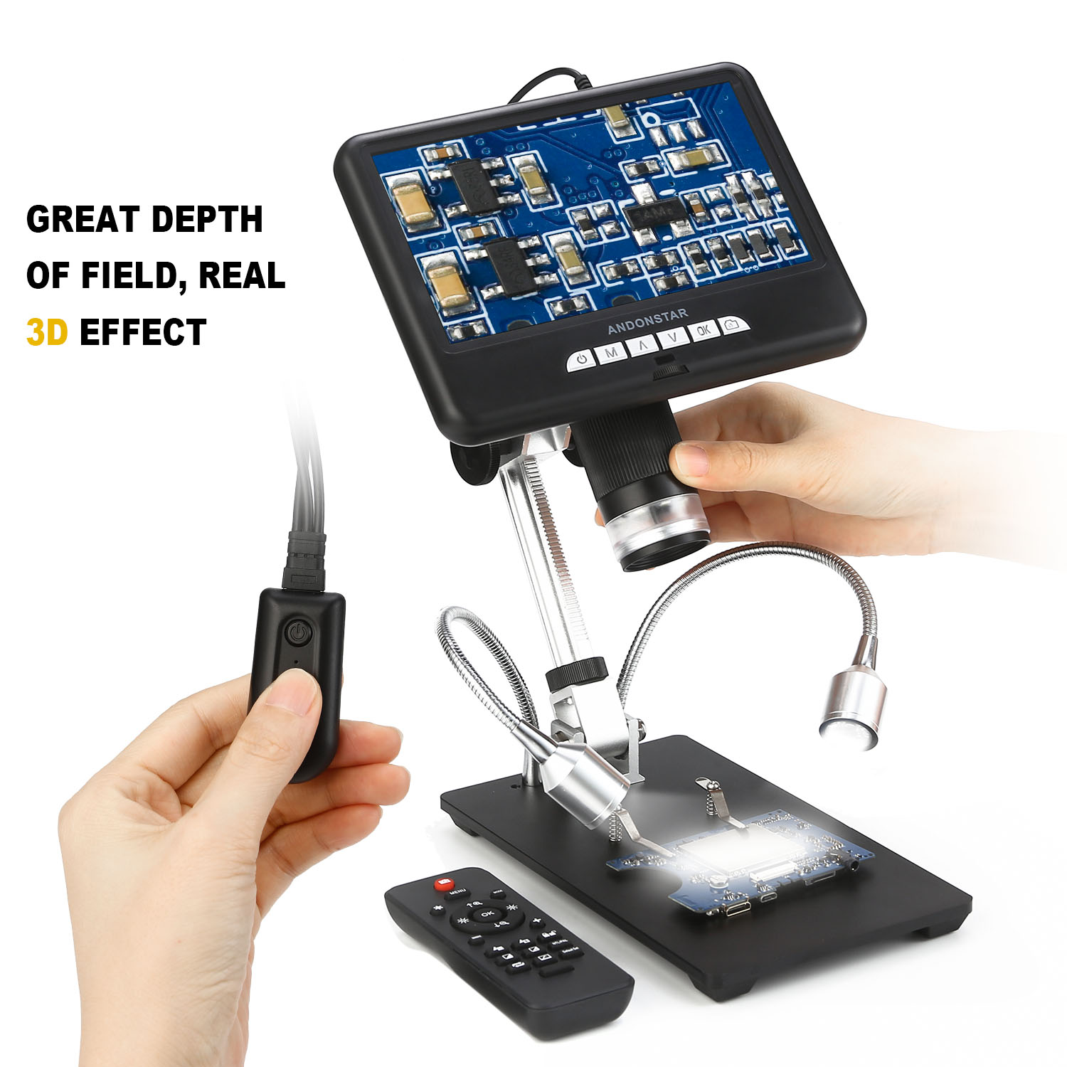 Andonstar AD407 HDMI Lehimleme - Electronics Repair Microscope incelemesi ve fiyatı