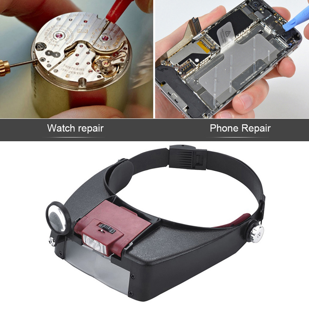10X kafa bandı büyüteçli LED g - Electronics Repair Glasses incelemesi ve fiyatı