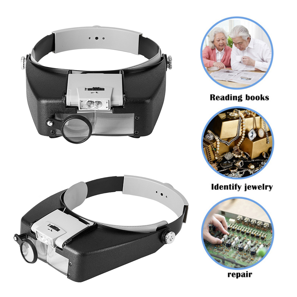 10X kafa bandı büyüteçli LED g - Electronics Repair Glasses incelemesi ve fiyatı